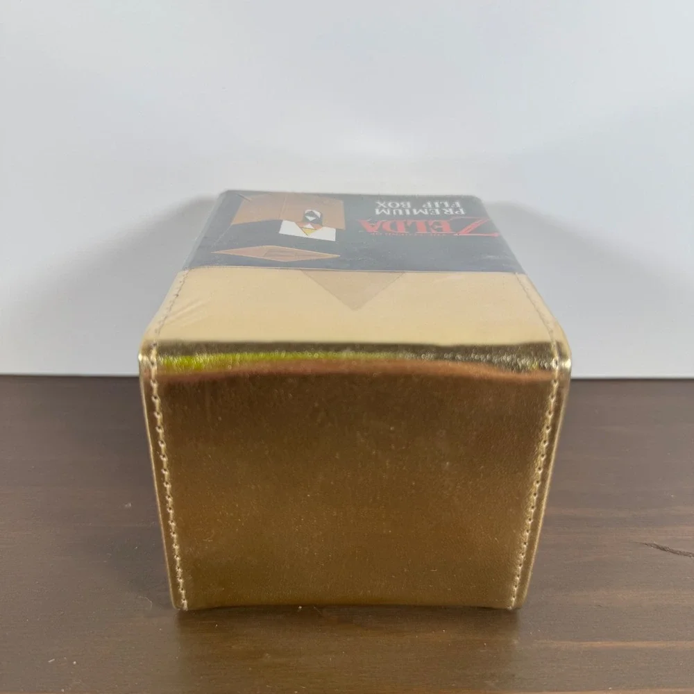 Ultra Pro The Legend of Zelda Gold Tri-Force Premium Flip Box Deck Rare Sealed